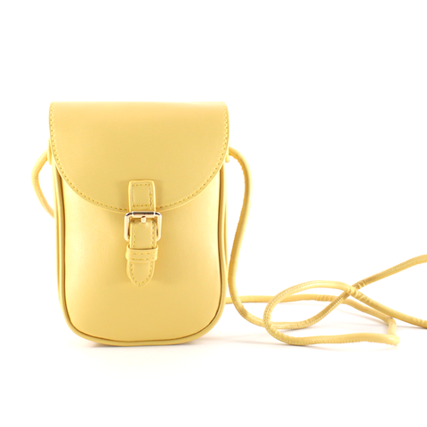 Buckle Crossbody Bag, Yellow