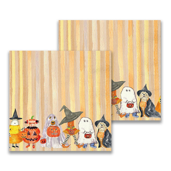 Napkins, Cocktail, Halloween Gang