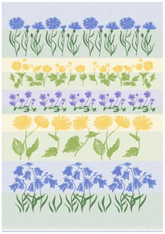 Tea Towel, Jacquard Swedish Traditional Florals