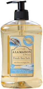 Liquid Soap, Fresh Sea Salt, Made in France