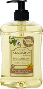 Liquid Soap, Sweet Almond, Made in France