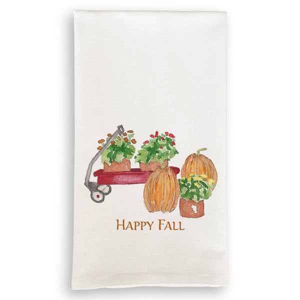 Tea Towel, Fall Wagon