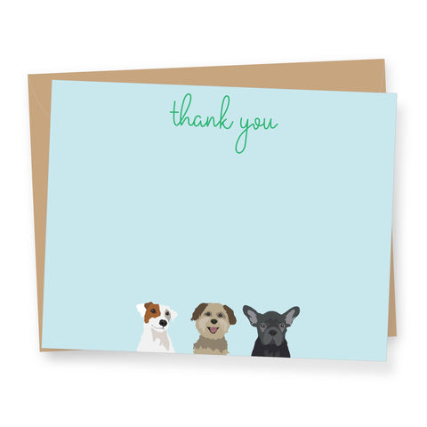 Boxed Flat Notes, Dogs Thank You Set/8