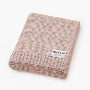 Baby Blanket, Organic Cotton : Blush Pink