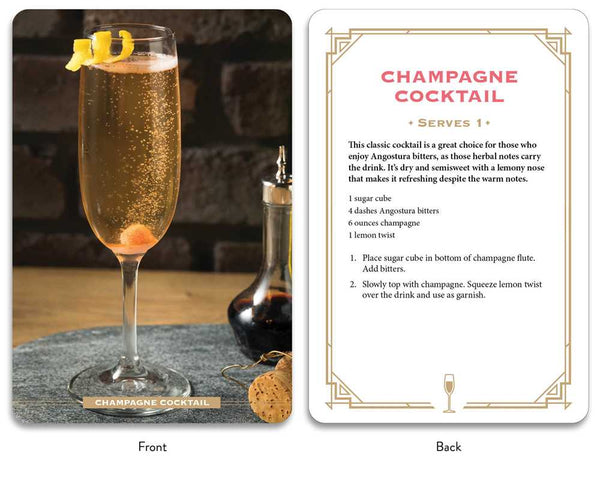 Recipe Cards, Bubbly Cocktail