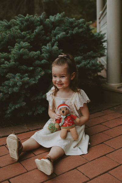 Holiday Plush, Christmas Teddy Bear Handmade