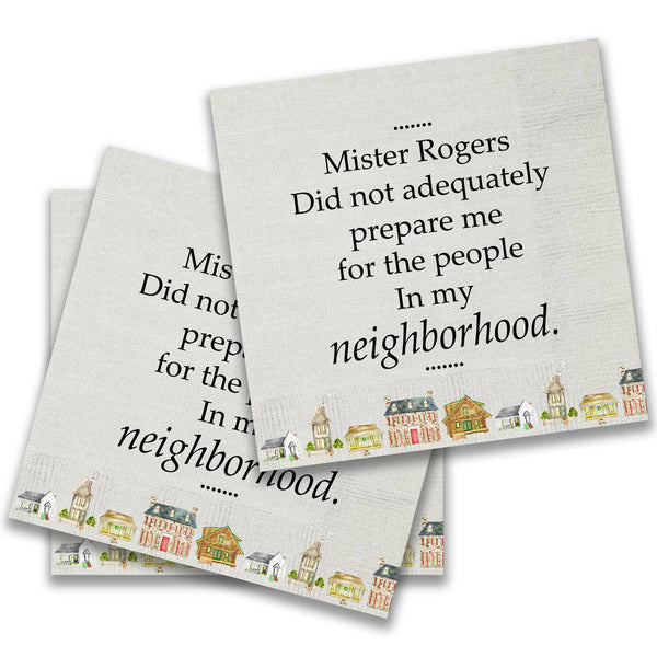 Napkins, Cocktail, Mister Rogers