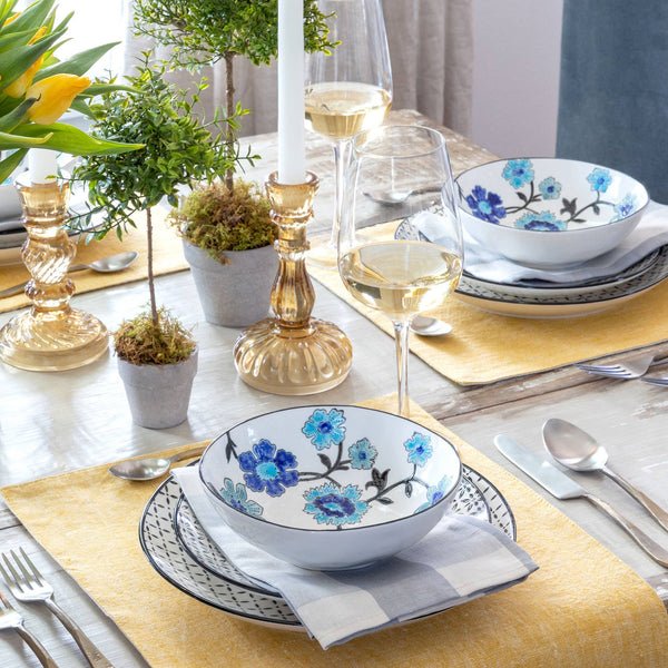 Bowl, Periwinkle Vine Pattern