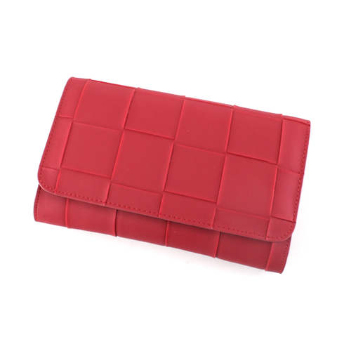 Clutch/Crossbody: 100% Leather,  Red