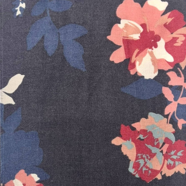 Scarf, Midnight Blossom