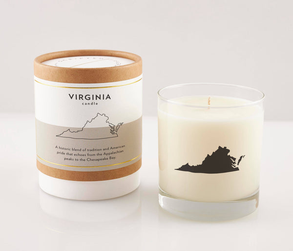 Virginia State Soy Candle : Reusable Glass