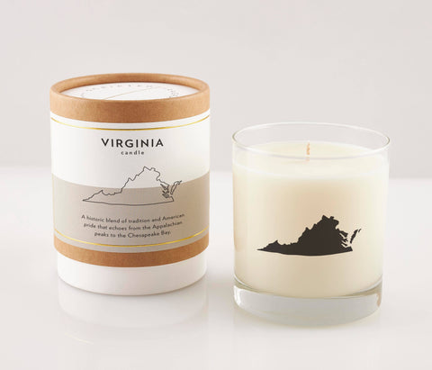 Virginia State Soy Candle : Reusable Glass
