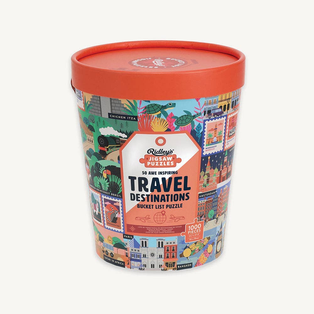 Puzzle, 1000 pc Travel Bucket