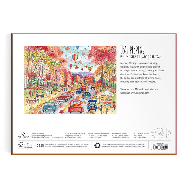 Puzzle, Michael Storrings Leaf Peeping 1000 Piece