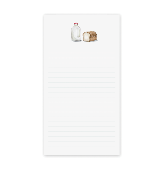 Notepad, Milk and Bread Market