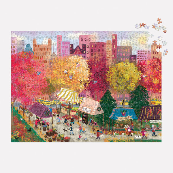 Puzzle, Autumn at the City Market 1000 Pc
