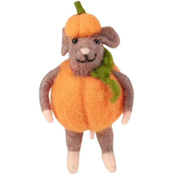 Ornament, Felt, Mouse Pumpkin Critter