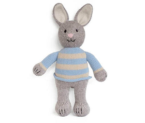 Plush, Knit Grey Bunny In Sweater