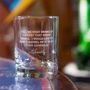 Rocks Glass, Abraham Lincoln Quote