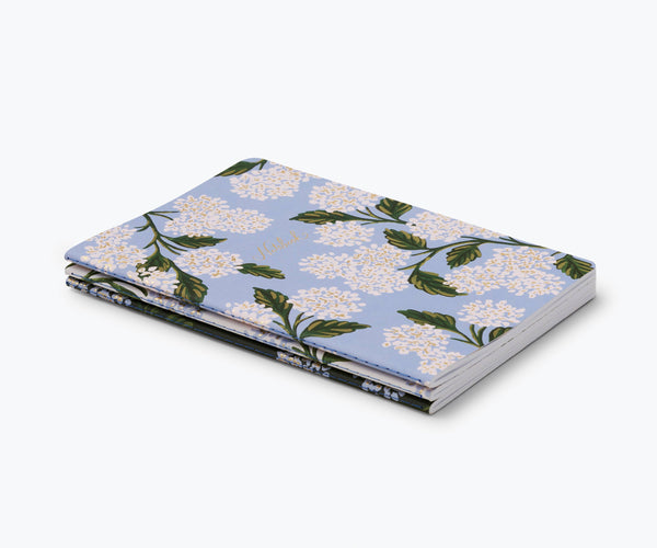 Hydrangeas Notebooks, Set/3