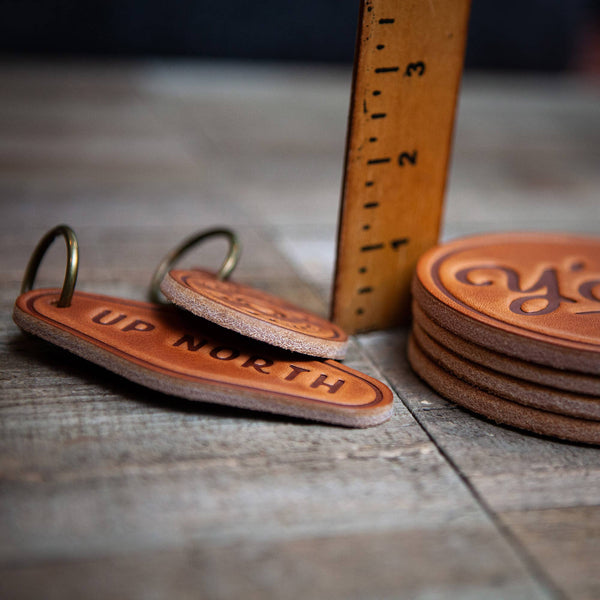Leather Coaster, American Flag