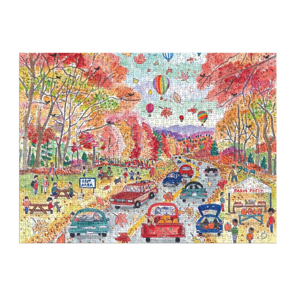 Puzzle, Michael Storrings Leaf Peeping 1000 Piece