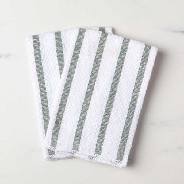 Dishcloths, Basketweave London Gray Set/2