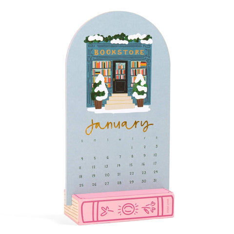 2026 Book Lover's Mini Desk Calendar