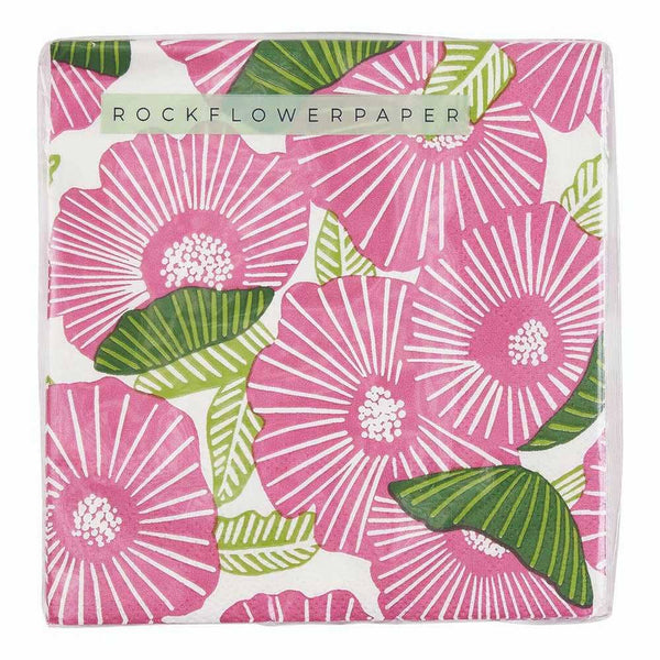 Poppy Papaver Paper Cocktail Napkins