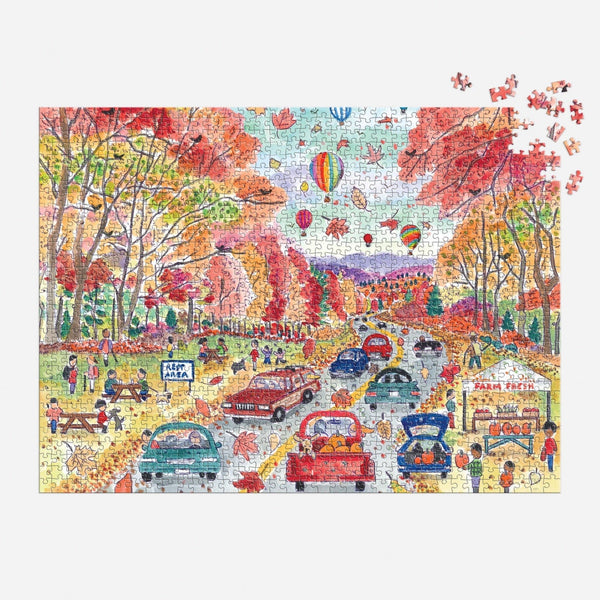 Puzzle, Michael Storrings Leaf Peeping 1000 Piece