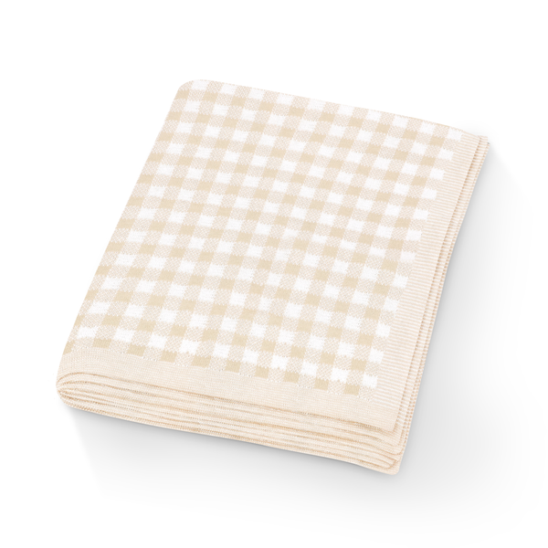 Baby Blanket, 100% Cotton Swaddle Receiving Plaid Pink
