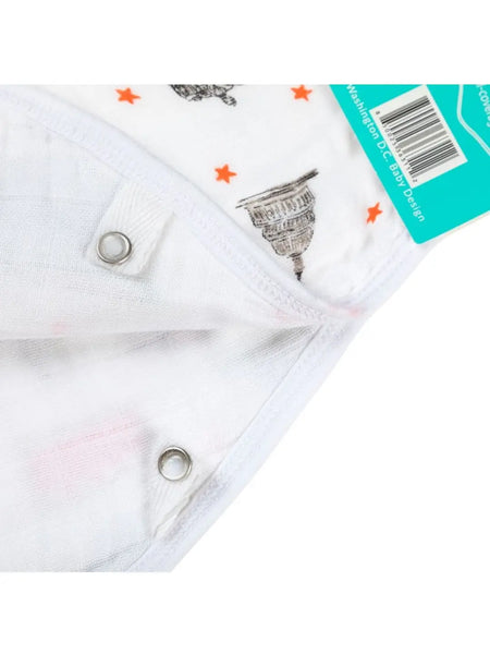Burp Cloth and Bib, Washington DC 2-in-1
