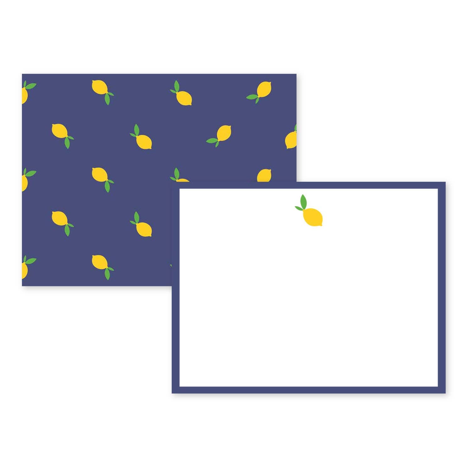 Flat Notecards, Lemon