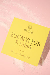 Bath Salt Soak Mini, Eucalyptus & Mint