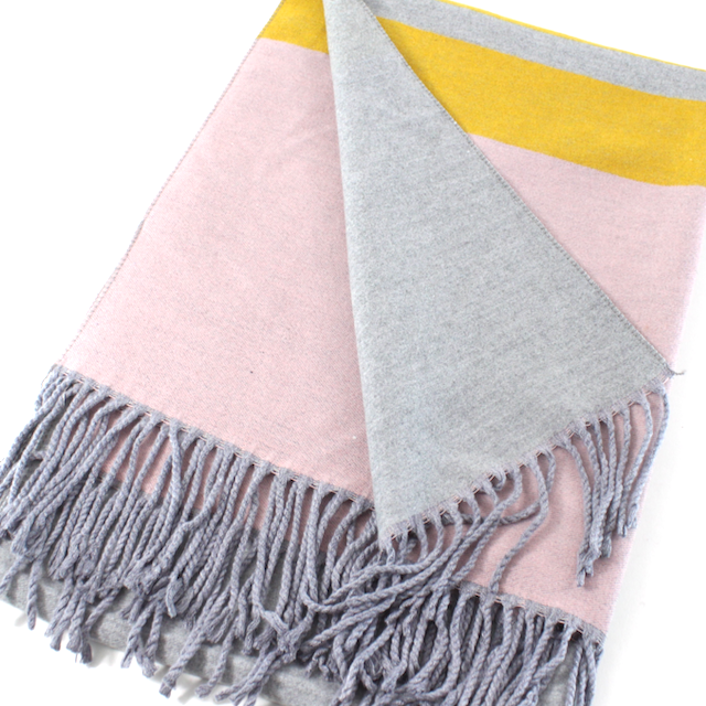 Scarf, Buttercup Reversible Pink