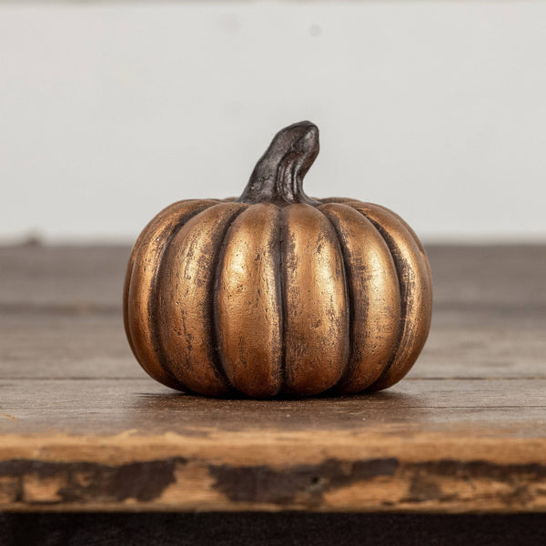 GOLD SHORT PUMPKIN 3"