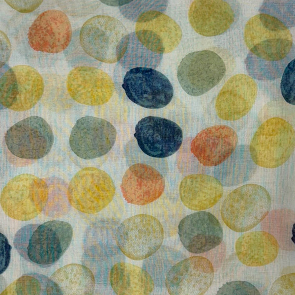 Scarf, Pastel Polka Dot with Tassels