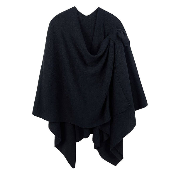 Ruana with Shoulder Loop: Black
