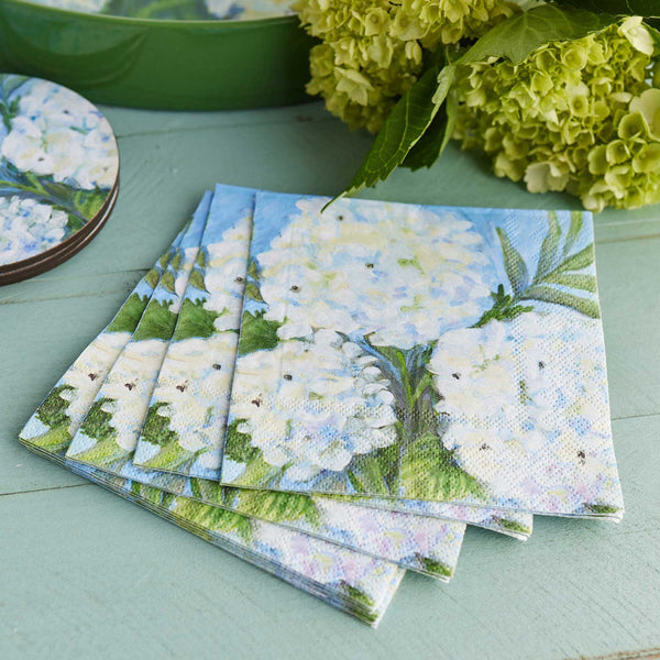 Hydrangeas Paper Cocktail Napkins