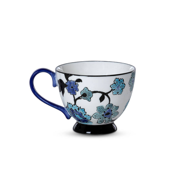 Cup, Periwinkle Vine Pattern