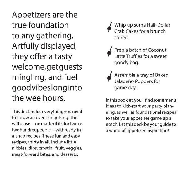 Recipe Deck, Appetizer Deck