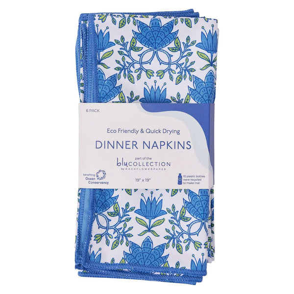 Tilly Blu Dinner Napkins, Set/6