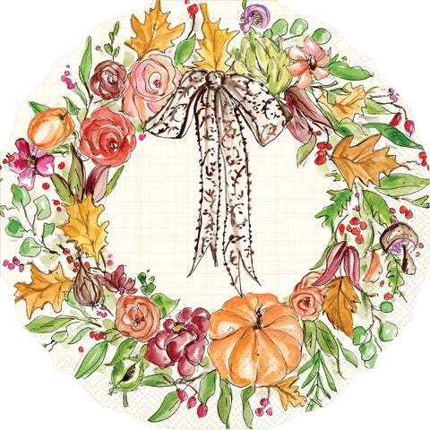 Napkins, Lunch, Autumn Wreath