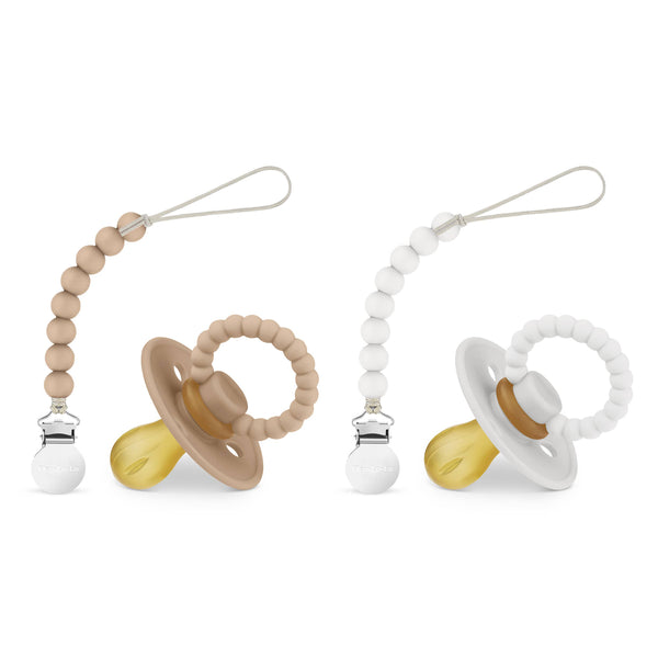 Pacifier + Clip Set, Sky Blue