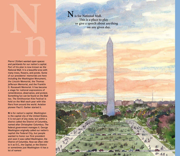 Children's Book, N is for our Nation's Capital: A Washington DC Alphabet