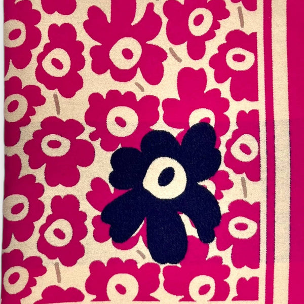 Scarf, Flower Eye: Hot Pink