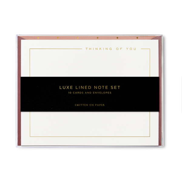 Luxe Lined Note Set,Thinking of You