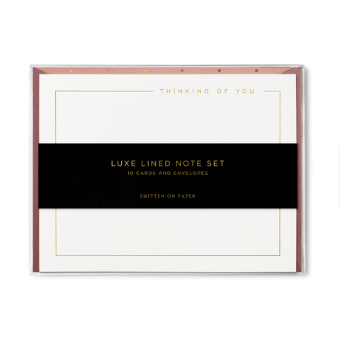 Luxe Lined Note Set,Thinking of You