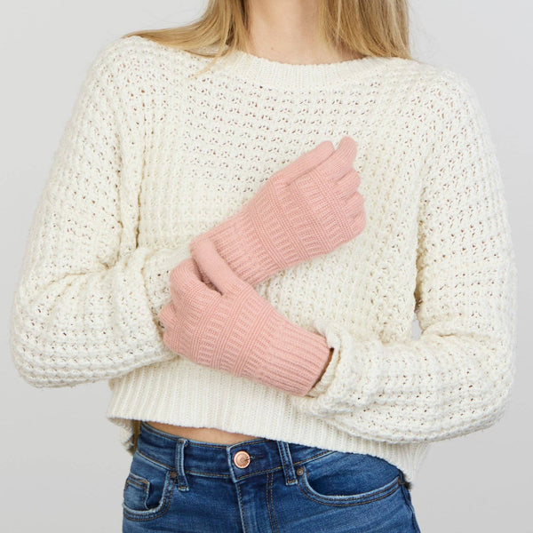 Gloves, Emery Knit- Pink