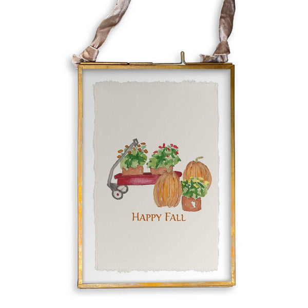 Tea Towel, Fall Wagon